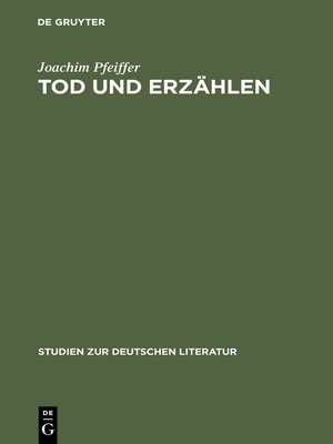cover image of Tod und Erzählen